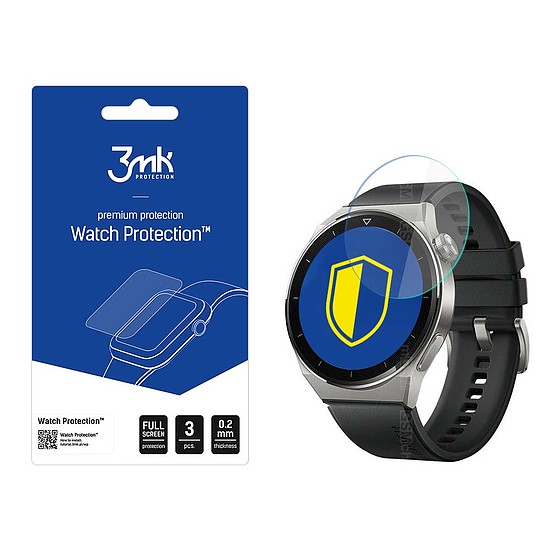 3mk Watch Protection v. FlexibleGlass hibrid üveg Huawei Watch GT 3 Pro 46 mm-en