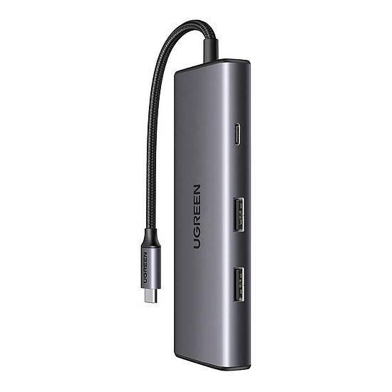 7 az 1-ben UGREEN CM498 AUSB-C adapter 2x USB-A 3.2, USB-C 3.2, SD/TF, PD (15531)