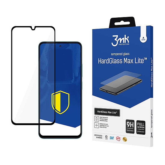 9H 3mk HardGlass Max Lite üveg a Poco M6 5G-n