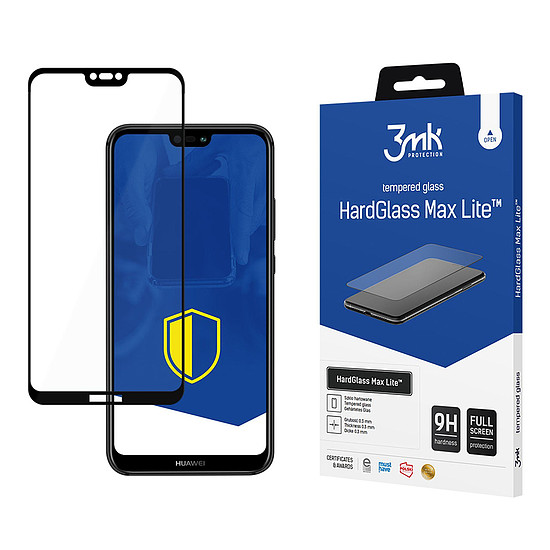 9H 3mk HardGlass Max Lite üveg Huawei P20 Lite készüléken