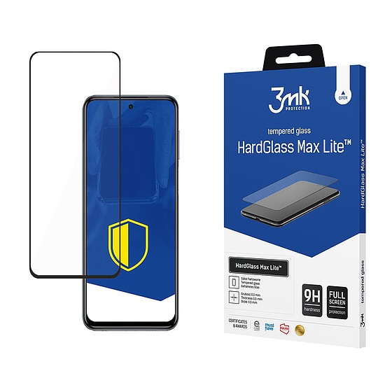 9H 3mk HardGlass Max Lite üveg Xiaomi Redmi Note 9 Pro Max készüléken