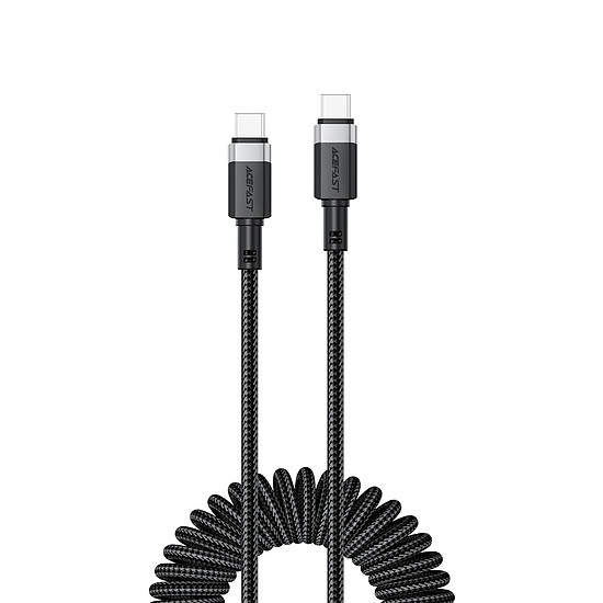 Acefast C14-03 USB-C - USB-C rugós kábel 480Mb/s 3A 1.2m - fekete