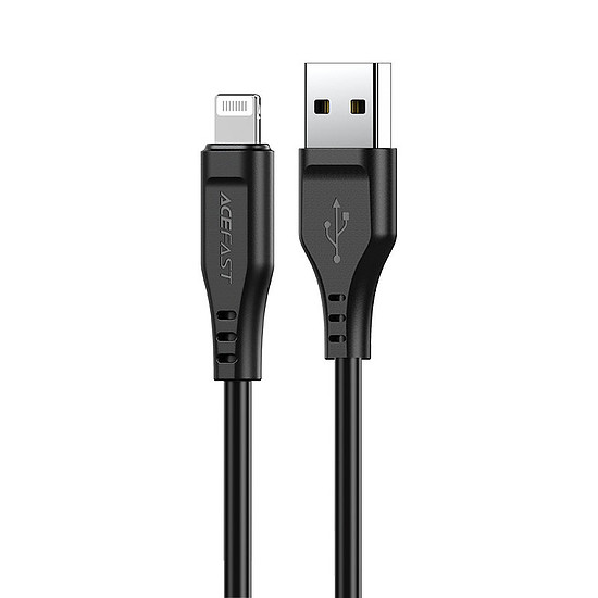 Acefast kábel MFI USB - Lightning 1,2 m, 2,4 A fekete (C3-02 fekete)