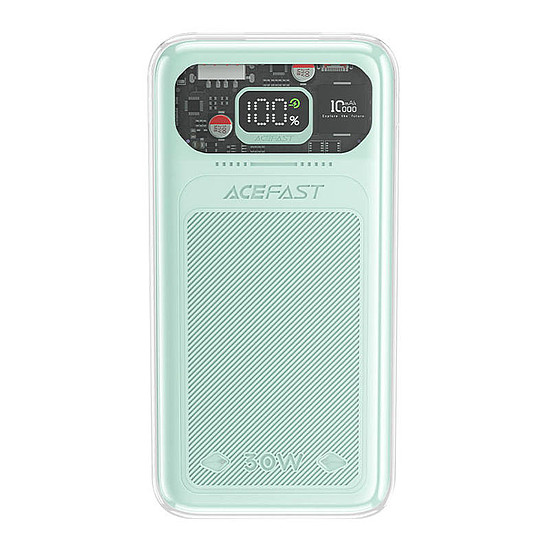 Acefast M1 Sparkling Series power bank, 10000mAh, 30W, zöld (M1 mountain mist)