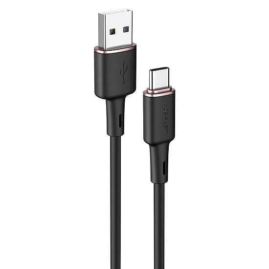 Acefast USB-kábel - USB Type C 1,2m, 3A fekete (C2-04 fekete)