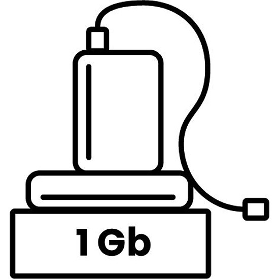 Adathordozóra írás, hozott (flash drive, winchester), 1Gb méretig