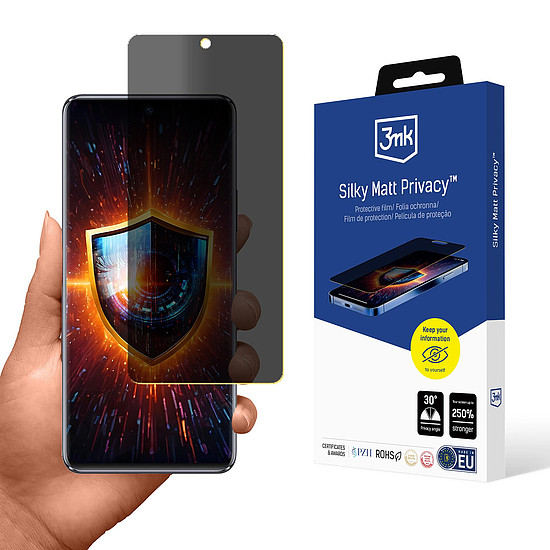 Adatvédelmi képernyővédő 3mk Silky Matt Privacy Huawei Nova 9 SE készülékhez