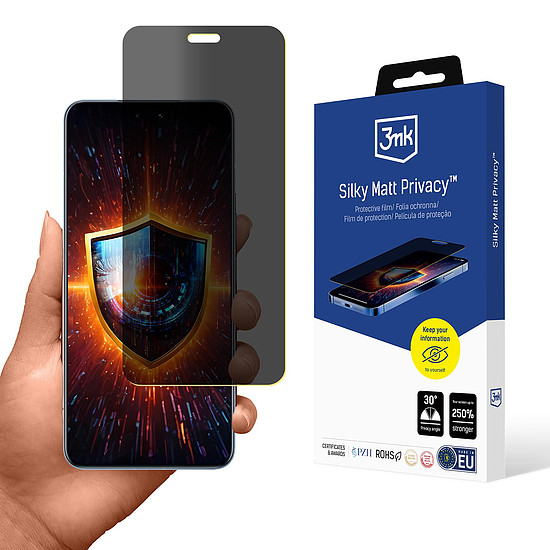 Adatvédelmi képernyővédő 3mk Silky Matt Privacy Xiaomi 14 Civi készülékhez