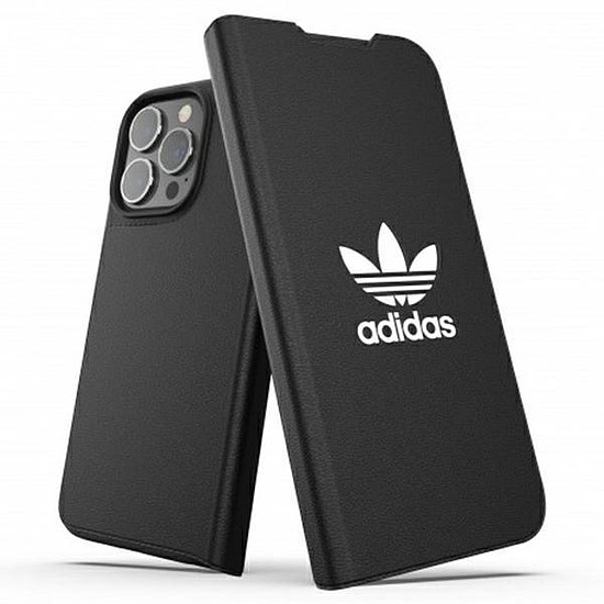 Adidas OR Booklet Case BASIC iPhone 13 Pro / 13 6.1" fekete-fehér / fekete fehér 47095