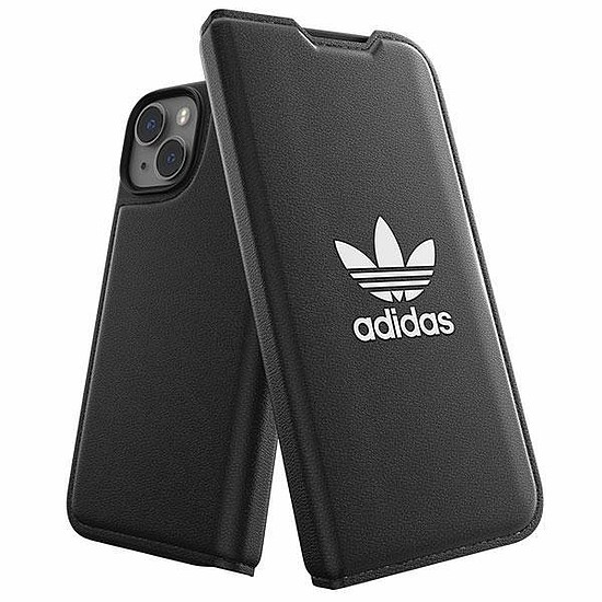 Adidas OR Booklet Case BASIC iPhone 14 6.1" fekete/fekete fehér 50181