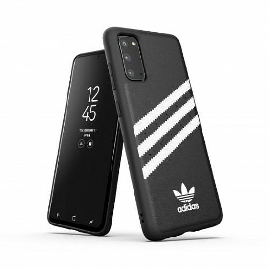 Adidas OR formázott PU tok Samsung Galaxy S20 készülékhez - fekete és fehér