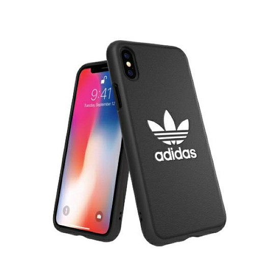Adidas OR formázott tok Basic iPhone X / XS készülékhez - fekete és fehér
