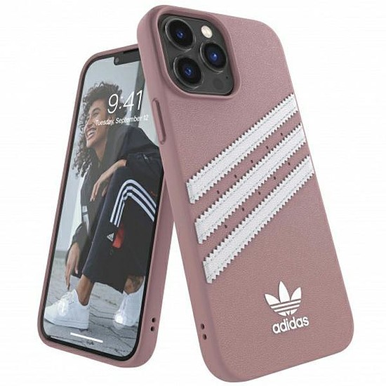 Adidas OR Molded Case PU iPhone 13 Pro Max 6.7" rózsaszín/rózsaszín 47809