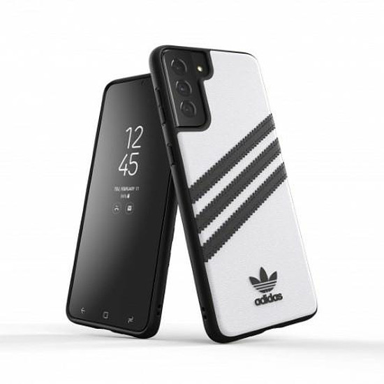 Adidas OR Moulded PU tok Samsung Galaxy S21+ készülékhez - fehér és fekete