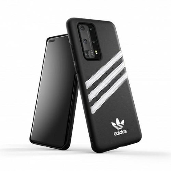 Adidas OR öntött PU tok Huawei P40-hez - fekete és fehér