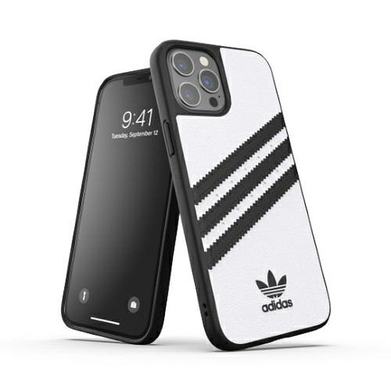 Adidas OR PU tok iPhone 12 Pro Maxhoz - fehér/fekete