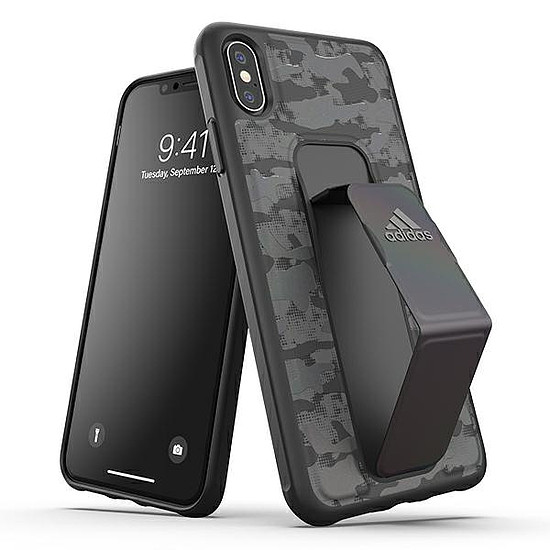 Adidas SP Grip tok CAMO iPhone Xs Max fekete/fekete 35026