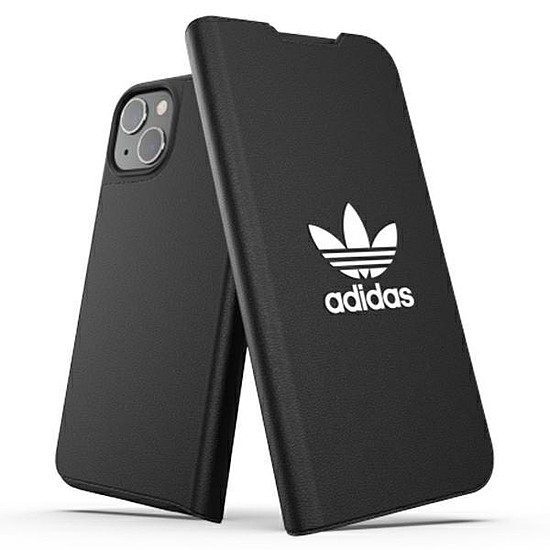 Adidas VAGY Booklet Case BASIC iPhone 13 6.1" fekete fehér/fekete fehér 47086