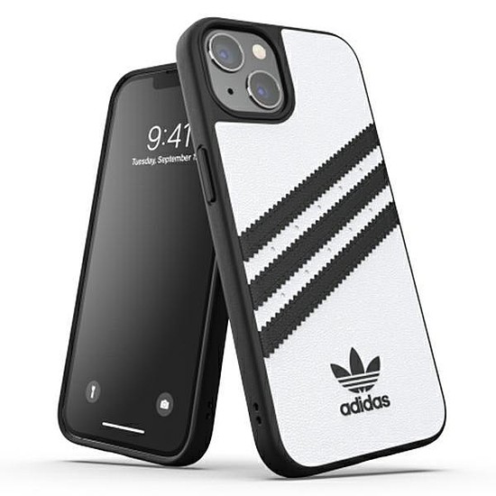 Adidas VAGY öntött tok PU iPhone 13 6.1" fehér/fehér 47094
