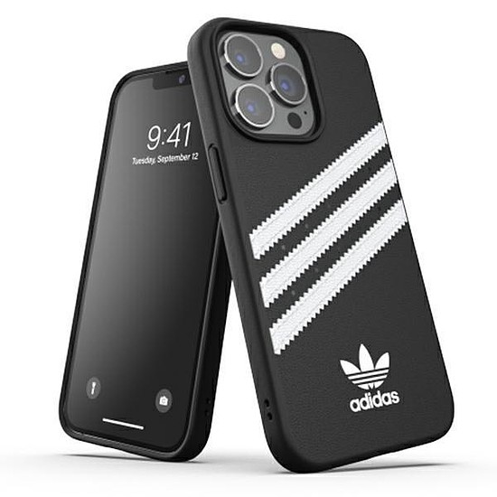 Adidas VAGY öntött tok PU iPhone 13 Pro / 13 6.1" fekete fehér / fekete fehér 47114