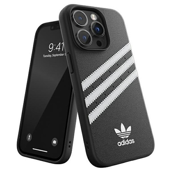Adidas VAGY öntött tok PU iPhone 14 Pro 6.1" fekete / fekete 50186