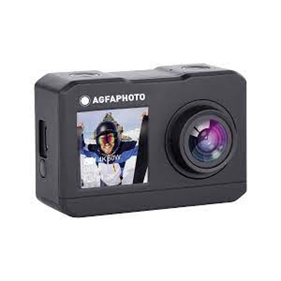 Agfaphoto Realimove akciókamera Kettős képernyő - WIFI - 120 széles látószög 10 tartozékkal (AC7000BK)