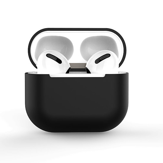 AirPods 2 tok / AirPods 1 szilikon puha tok fejhallgatóhoz fekete (C tok)