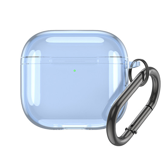 Airpods 4 átlátszó tok - kék
