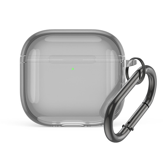 Airpods 4 átlátszó tok - szürke