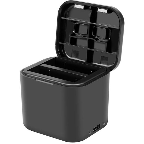 Akkumulátortöltő doboz és memóriakártya tároló PULUZ Insta360 Ace Pro / Ace-hez (PU968B)