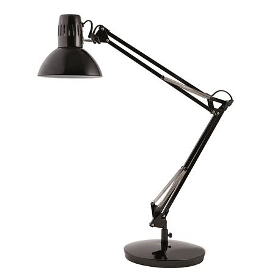 Alba Architect asztali lámpa fekete, 11W/E27 izzólámpa