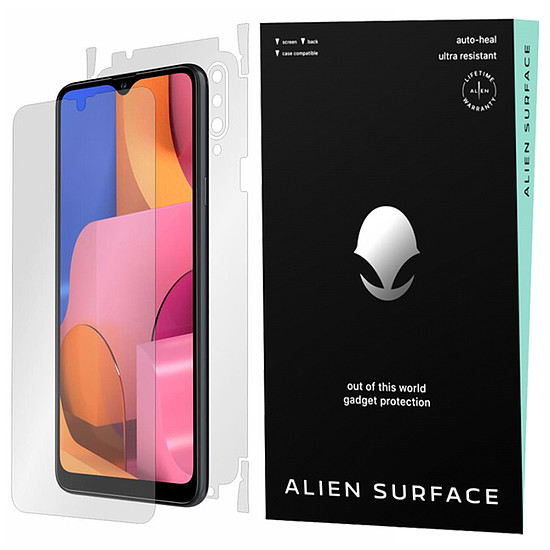 Alien Surface - [Képernyő+Élek+Hátsó] - Samsung Galaxy A20s - Átlátszó (KF232334)