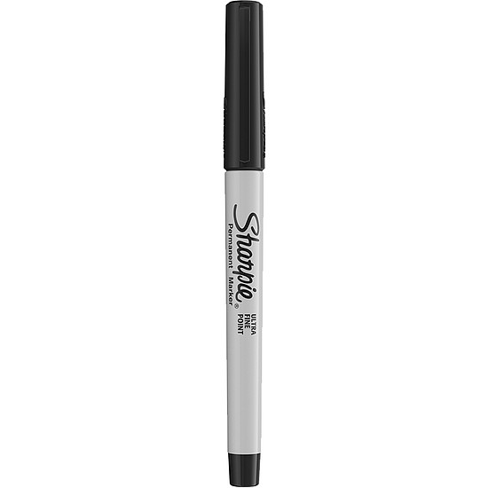 Alkoholos marker, 0,5 mm, gömbölyű, Sharpie Ultra Fine, fekete (NSH0811210)