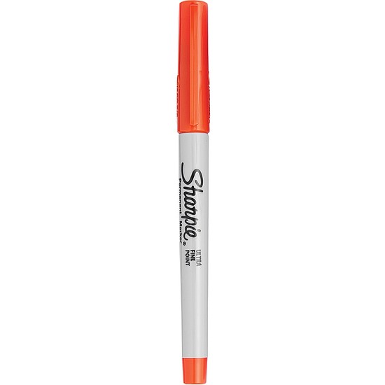 Alkoholos marker, 0,5 mm, gömbölyű, Sharpie Ultra Fine, narancs (NSH0811250)