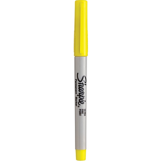 Alkoholos marker, 0,5 mm, gömbölyű, Sharpie Ultra Fine, sárga (NSH0811310)