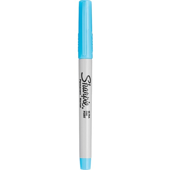 Alkoholos marker, 0,5 mm, gömbölyű, Sharpie Ultra Fine, világoskék (NSH0811260)