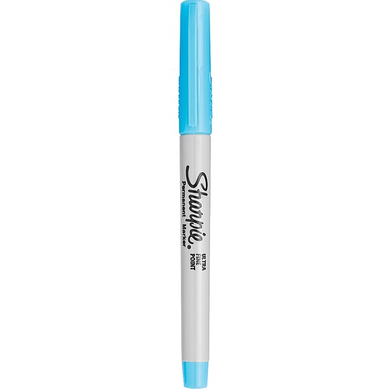 Alkoholos marker, 0,5 mm, gömbölyű, Sharpie Ultra Fine, világoskék (NSH0811260)