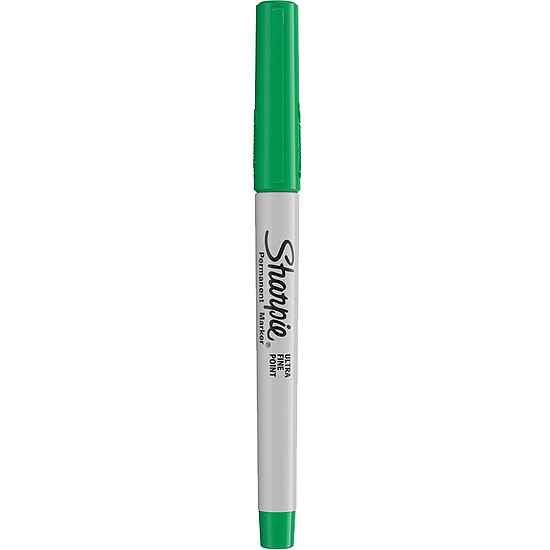 Alkoholos marker, 0,5 mm, gömbölyű, Sharpie Ultra Fine, zöld (NSH0811240)