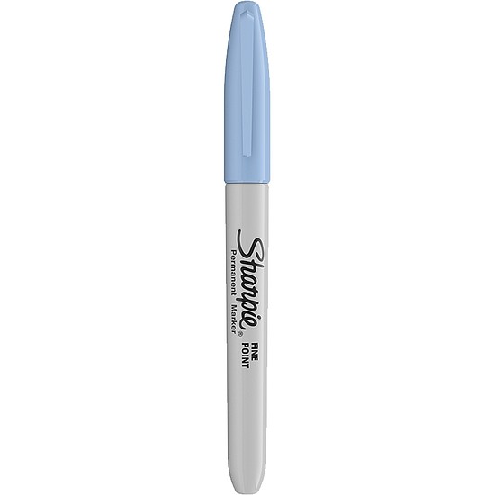 Alkoholos marker, 0,9 mm, gömbölyű, Sharpie Fine, pasztellkék (NSH0811080)