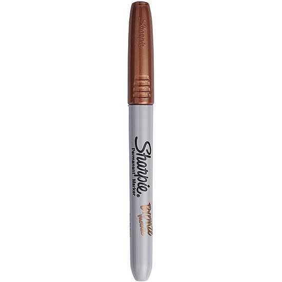 Alkoholos marker, 1,4 mm, gömbölyű, Sharpie Metallic, bronz (NSH1891064)