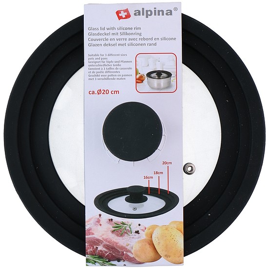 ALPINA univerzális üveg/gumi fedő 16-20cm