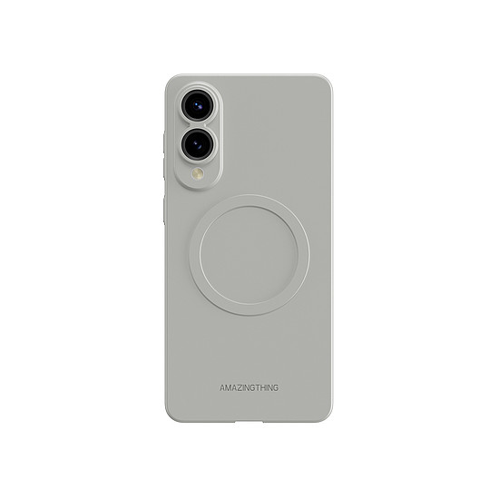 AmazingThing Minimal Air Case mágneses gyűrűvel Samsung Galaxy S25 Edge-hez - szürke