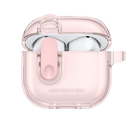 AmazingThing Minimal tok AirPods 4-hez - rózsaszín
