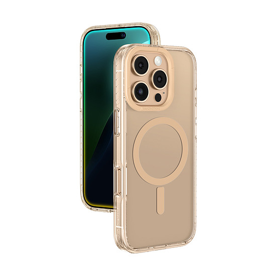 AmazingThing Titan Pro Mag tok mágneses gyűrűvel iPhone 16 Pro Maxhoz - rozéarany