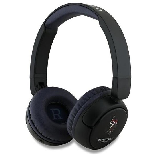 Amerikai Polo Assn DH színes logó - Vezeték nélküli, fülre helyezhető Bluetooth-fejhallgató V5.3 sötétkék (USHPV6PCOV)