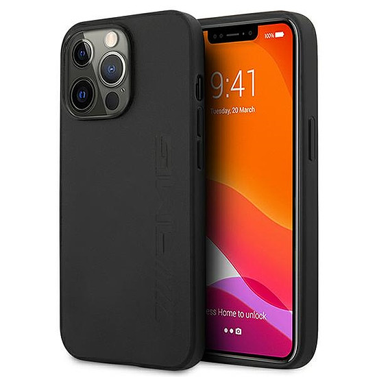 AMG bőrtok iPhone 13 Pro / 13 6.1"-hez - fekete