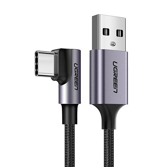 Angular USB-C cable UGREEN US284, 3A, 2m, black (50942)