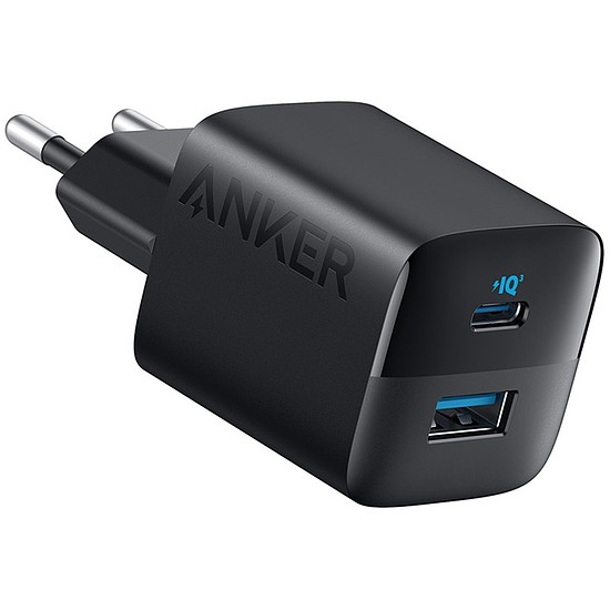 Anker - Fali töltő 323 (A2331G11) - Type-C, USB, gyorstöltés, 33 W - fekete (KF2321014)