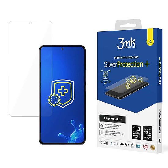 Antibakteriális képernyővédő fólia iPhone 13 Pro Max készülékhez a 3mk Silver Protection+ sorozat játékosainak