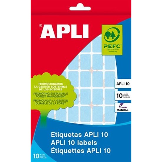 Apli 02754 25x40mm kézzel írható etikett kerekített sarkú sárga 128 címke/csomag